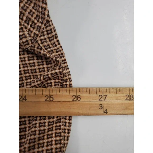 Cinch Shirt Mens Large Brown Geometric Button Down Long Sleeve Western Cotton - Picture 7 of 8